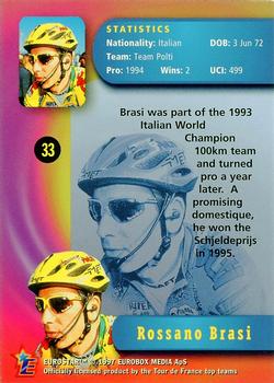 1997 Eurostar Tour de France #33 Rossano Brasi Back